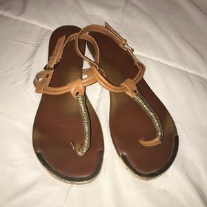 Tan sandals